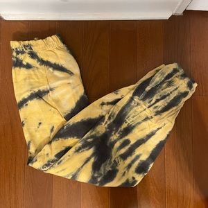 Urban Outfitters Yellow Tye Dye sweatpants